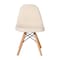 Flash Furniture 2PK Off-White Kids Faux Sherpa Chairs - Wood Legs, 2PK DL-DA2018-2-W-2-GG - alternate 6